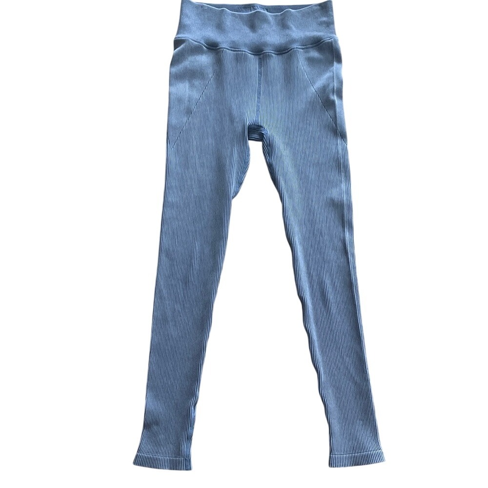 Zella Women's Ribbed‎ Purple Leggings Medium
